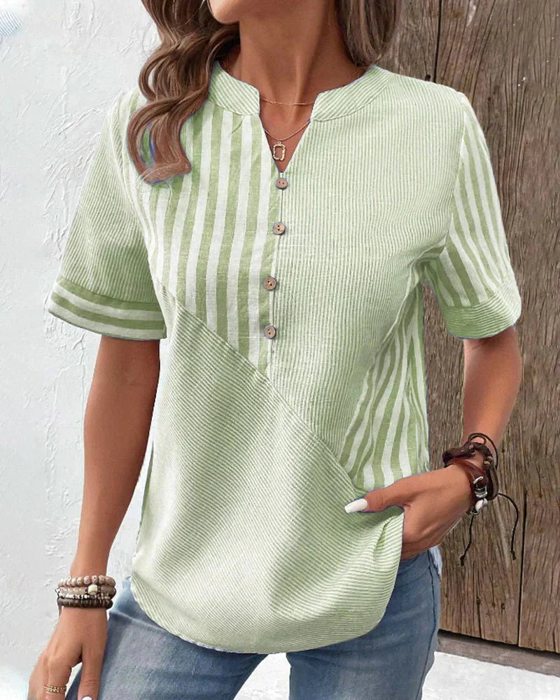 Marigold | Soft Striped Blouse