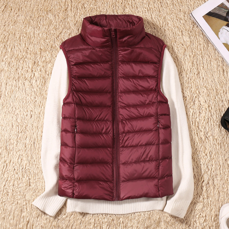 Charlotte – New Waterproof Vest with White Duck Down