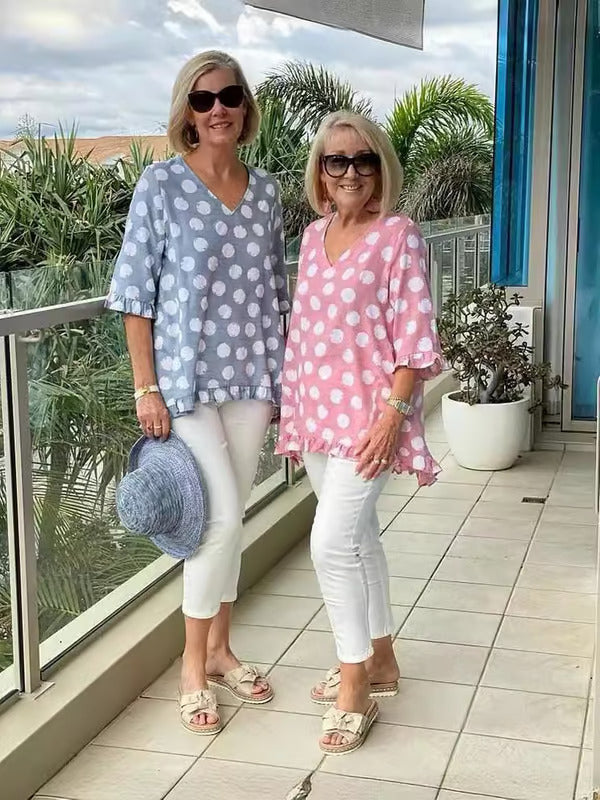 Lucienne – Stylish V-Neck Blouse