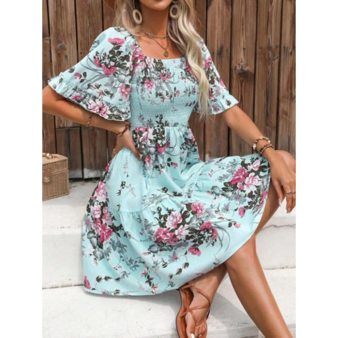 LIORA – CELESTIA BLOOM FLORAL DRESS