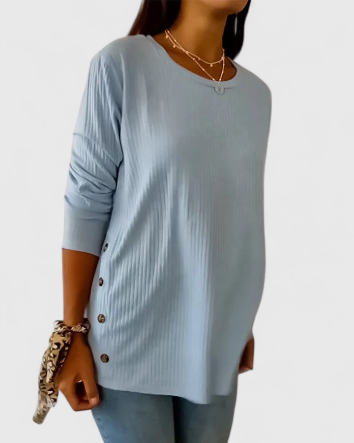 VIRELYA – ELEGANT CREW TOP FOR TIMELESS EVERYDAY STYLE