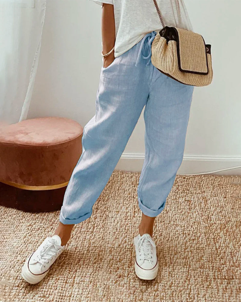 Ely - Anti Sweat Luxe Linen Pants