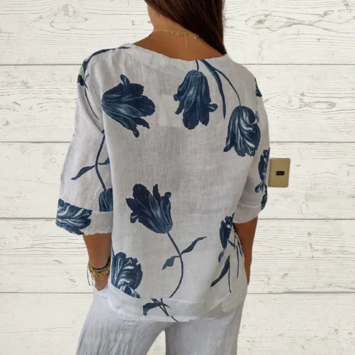 ZARIYA – PRINTED SPRING TUNIC FOR WOMEN