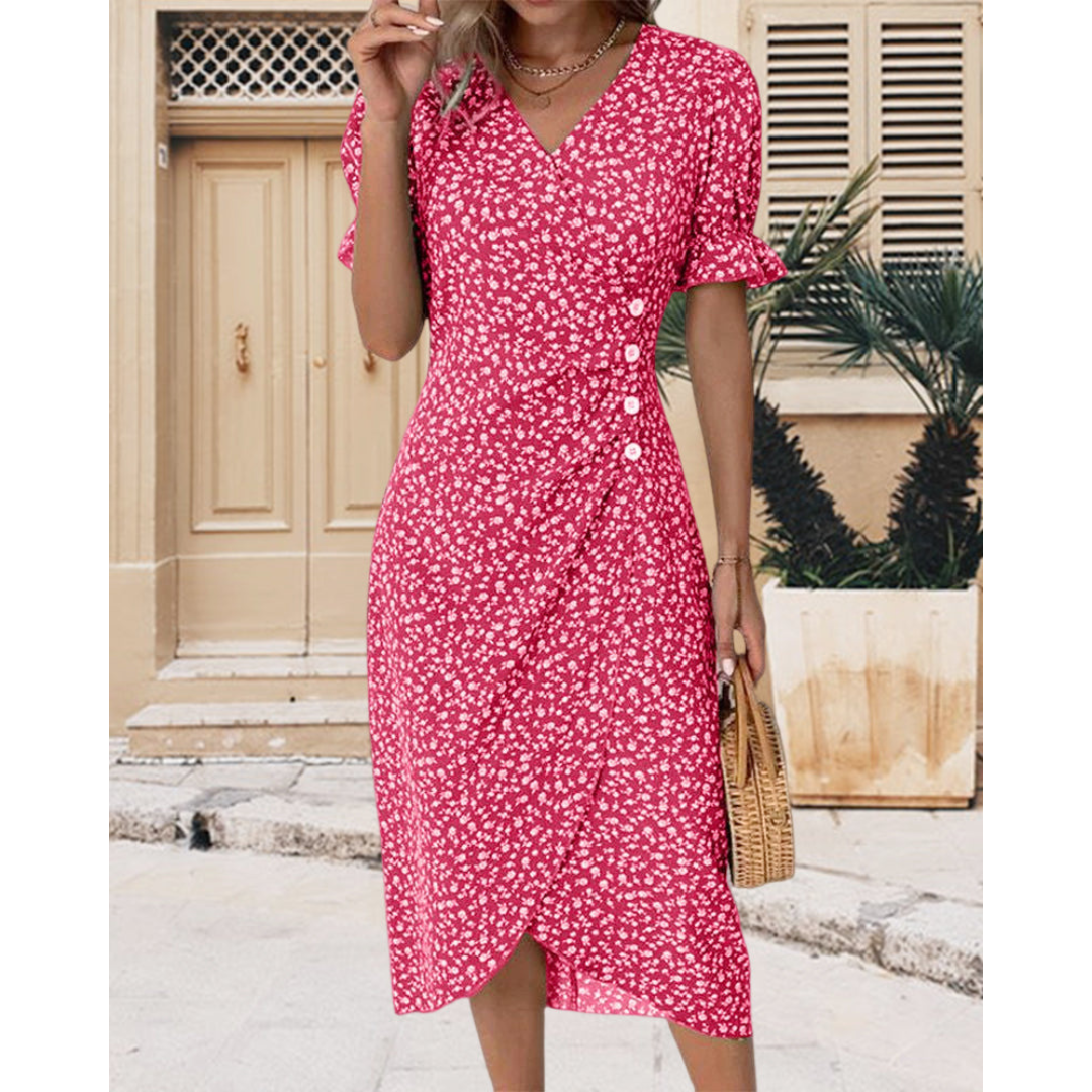 MIRETHIEL – MODERN WRAP ELEGANCE DRESS