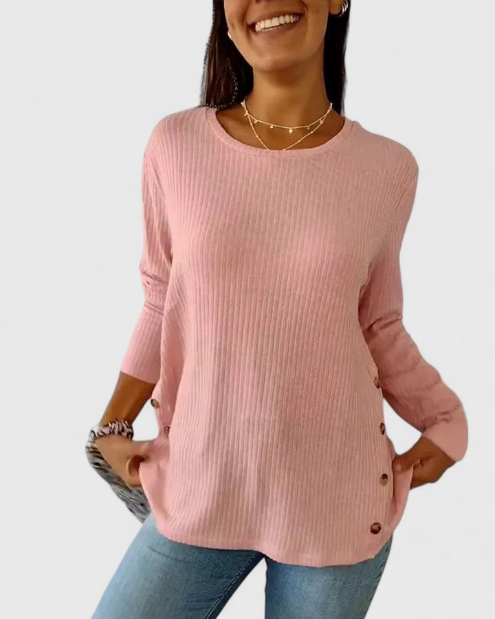 VIRELYA – ELEGANT CREW TOP FOR TIMELESS EVERYDAY STYLE