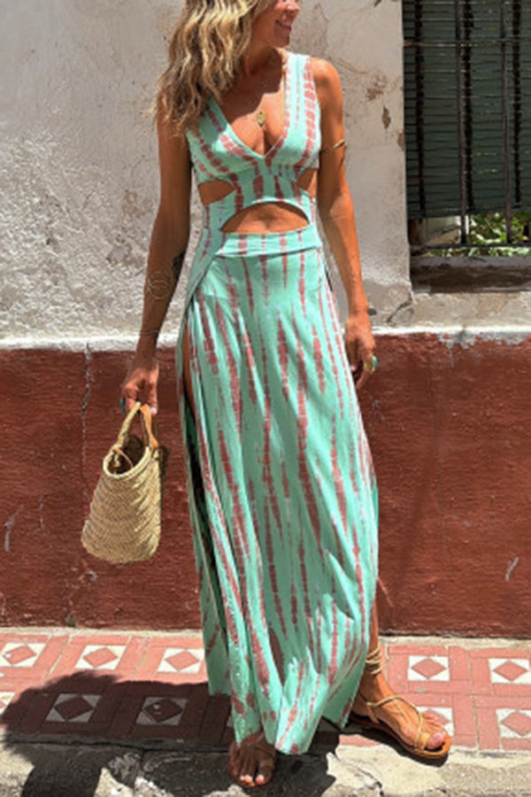 NOVA – PLUNGE CUT-OUT DRESS