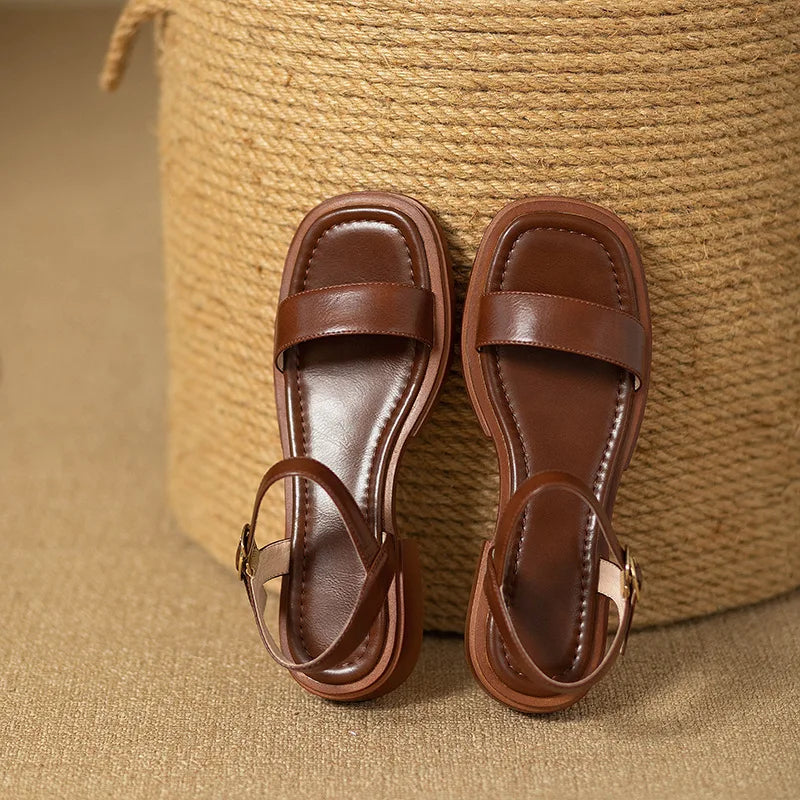 MIRELLE – ELEGANT LEATHER SANDALS