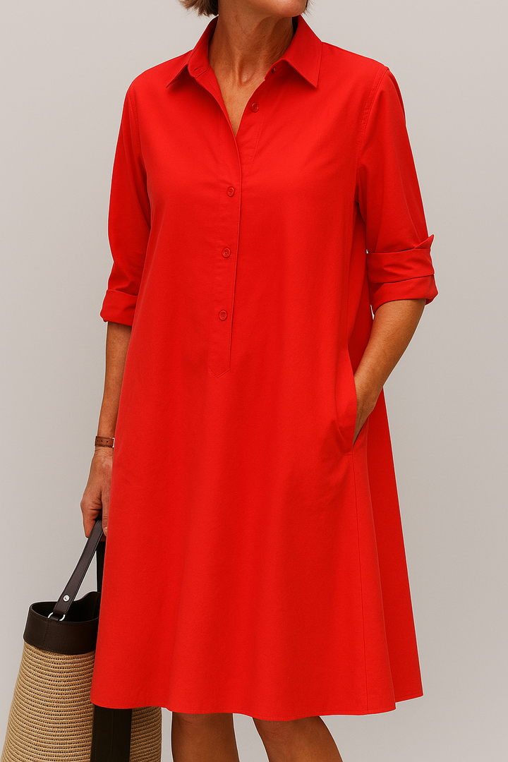 Elodie - Button Down Shirt Dress