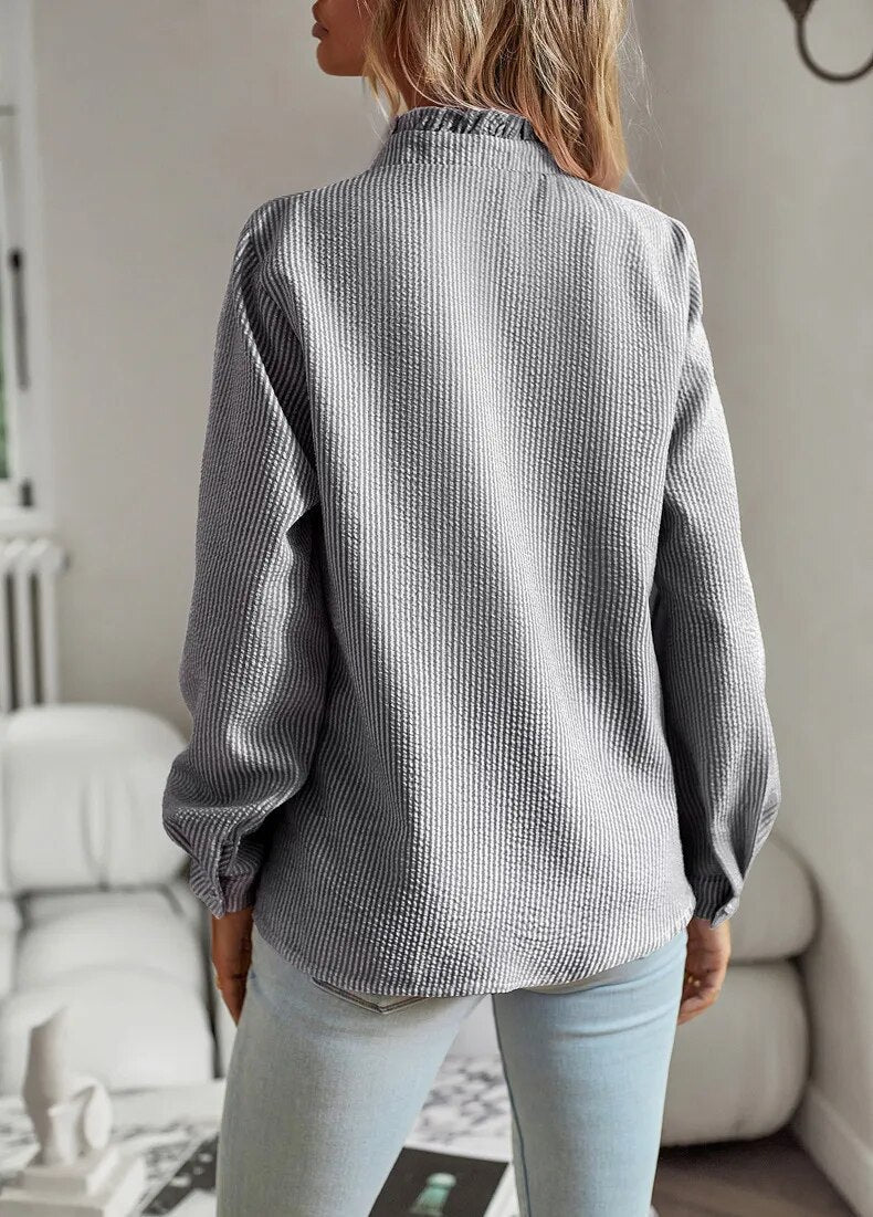Faelina - Stylish Ruffle Detail Blouse
