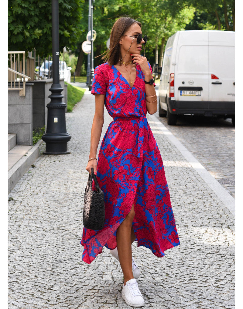 AURALITHE – SCULPTED WRAP ELEGANCE DRESS