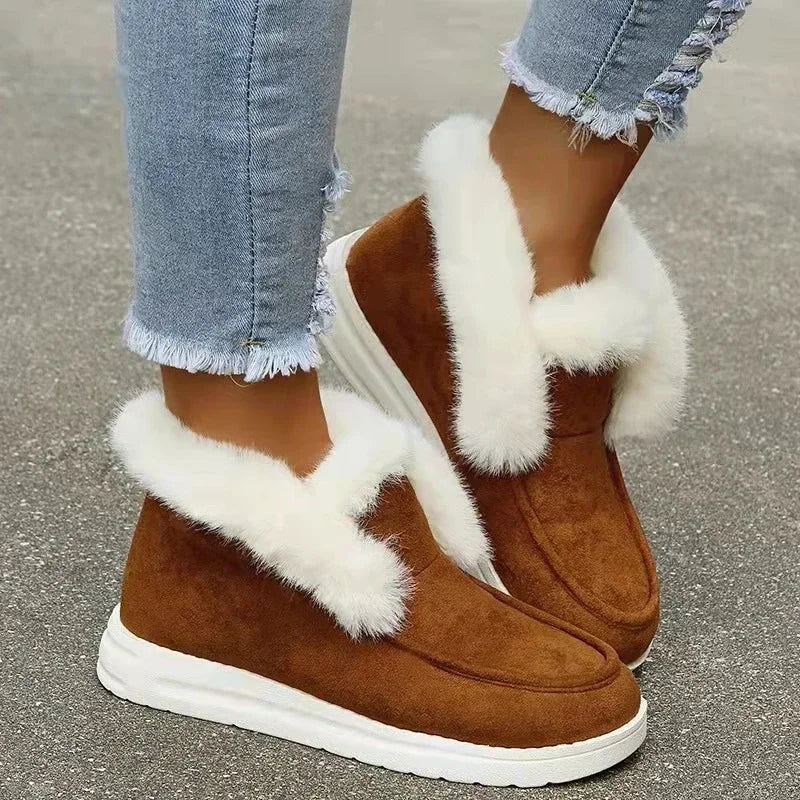 OrthoChic – Women's Plush Slip-On Boots