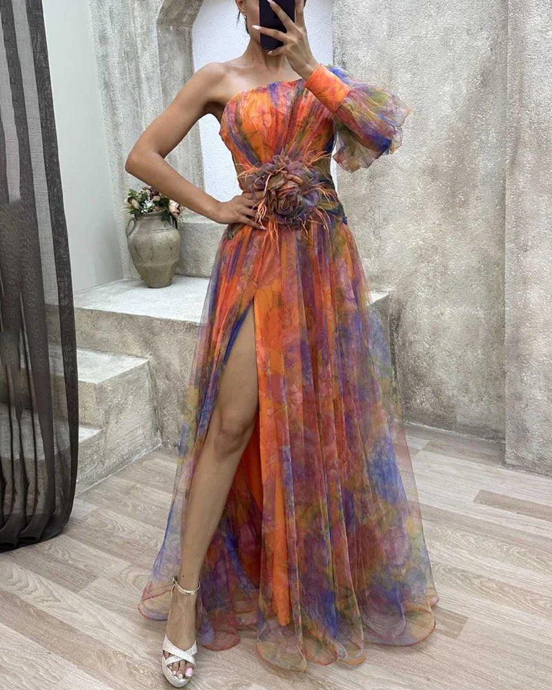 Wrenna - Elegant Split Dress