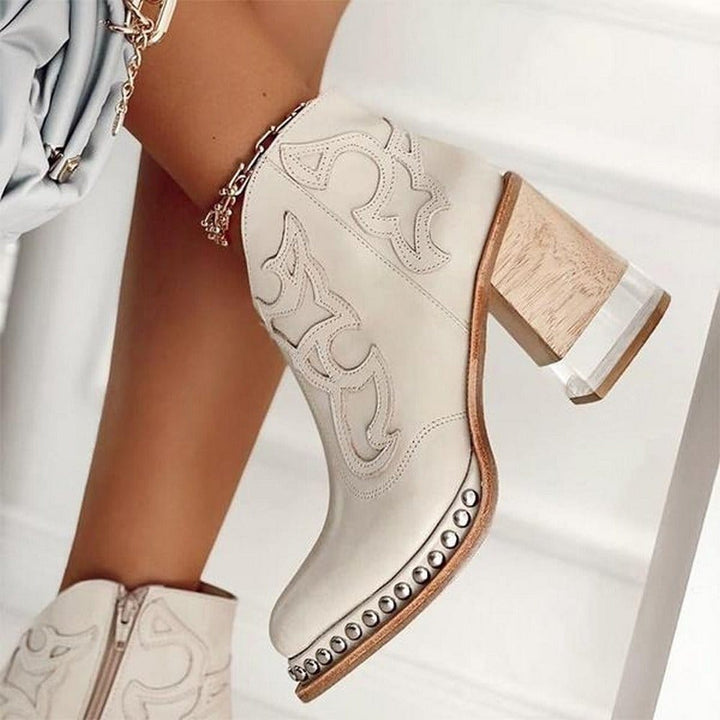 PAISLEE – WESTERN-STYLE JERSEY ANKLE BOOT