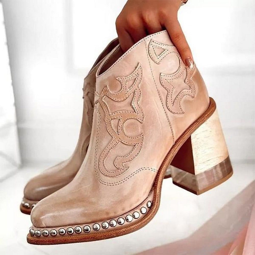 PAISLEE – WESTERN-STYLE JERSEY ANKLE BOOT