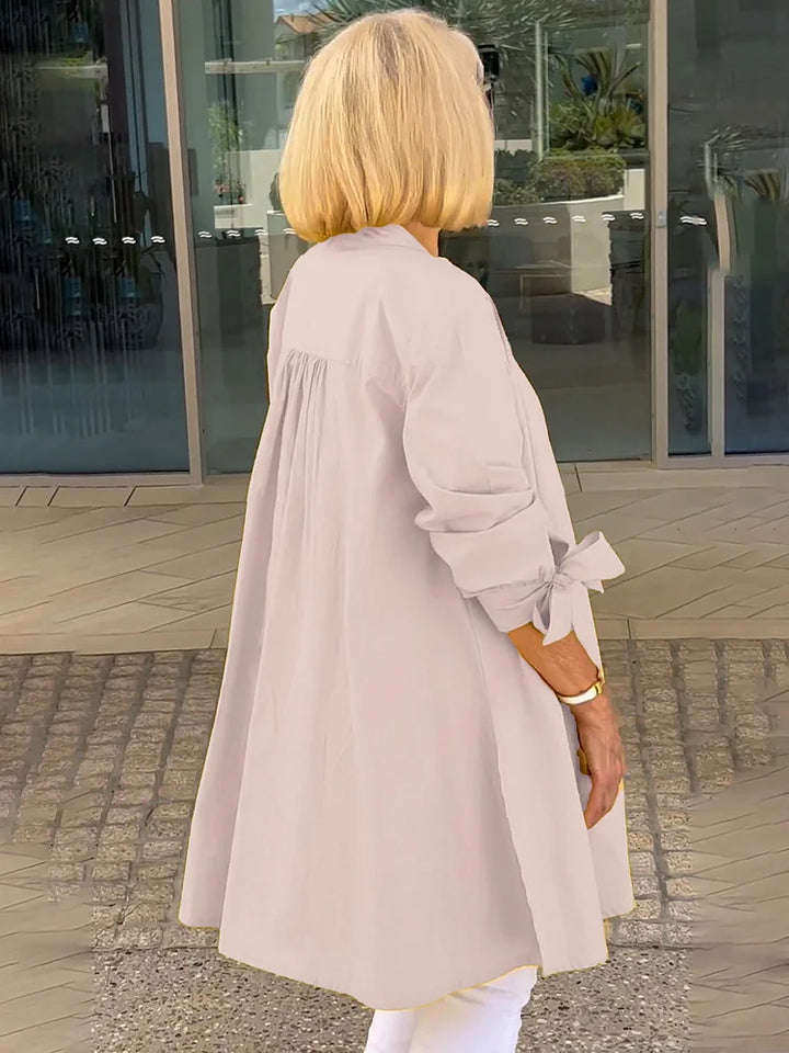 XARIA – FLATTERING COTTON STAND COLLAR JACKET