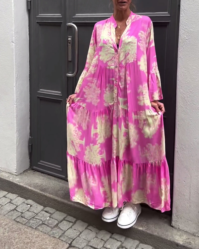 AZRIELLE – LONG FLORAL DRESS