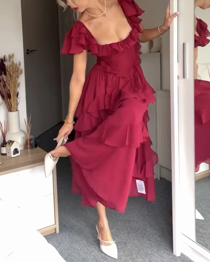 ELISA – RUFFLE DRESS