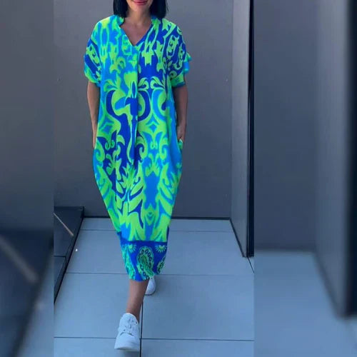 Elena – Elegant Floral Dress