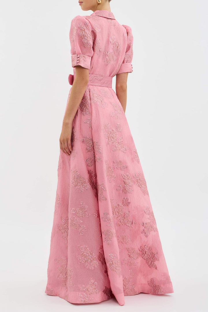 NAYELITH – BLOSSOM SHADE PUFF SLEEVE DRESS