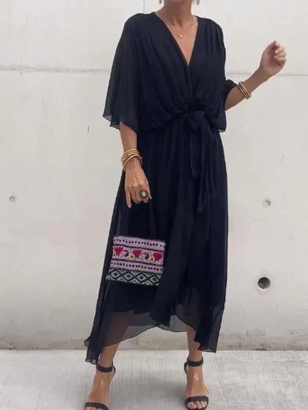 Ulani - V-Neck Flowy Dress