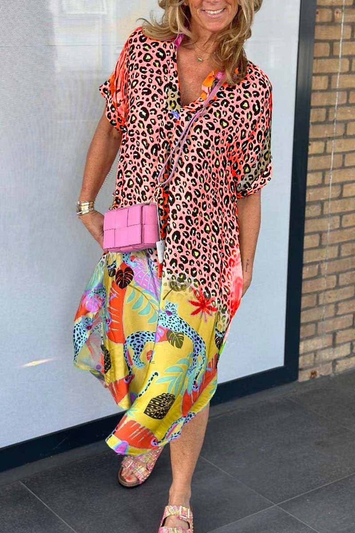 Amanda - Relaxed Leopard Dress