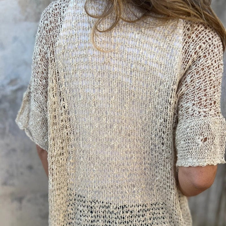 ELLISON – AIRY TEXTURED MILTON KNITTED SHIRT