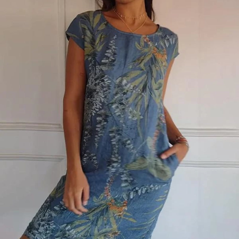 TINDRA – PRINTED SPRING MAXI DRESS