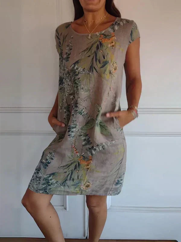 TINDRA – PRINTED SPRING MAXI DRESS