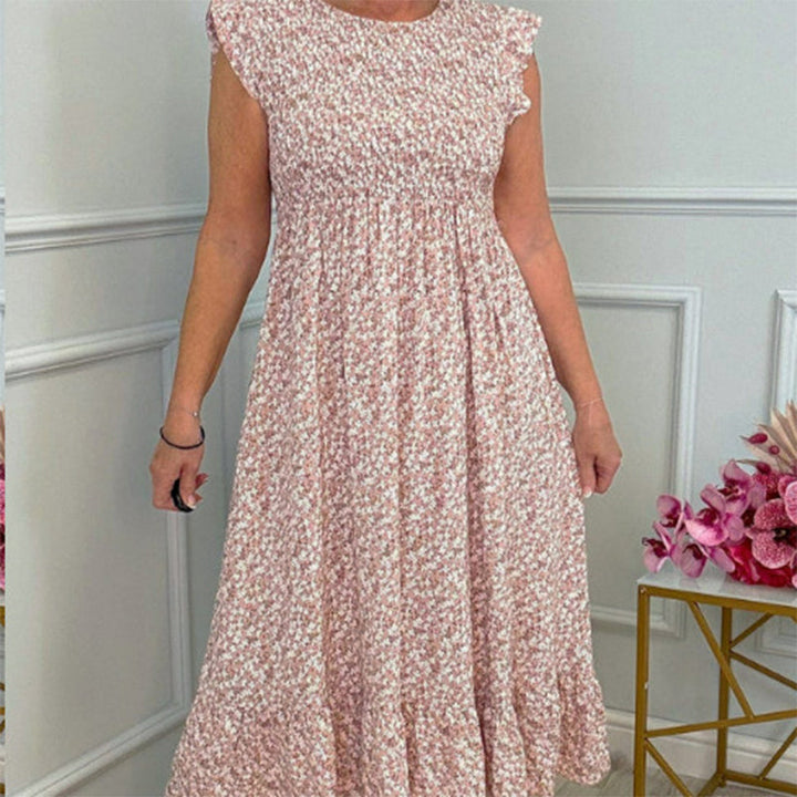 ODESSA – ROMANTIC RUFFLE SLEEVE CHIC DRESS